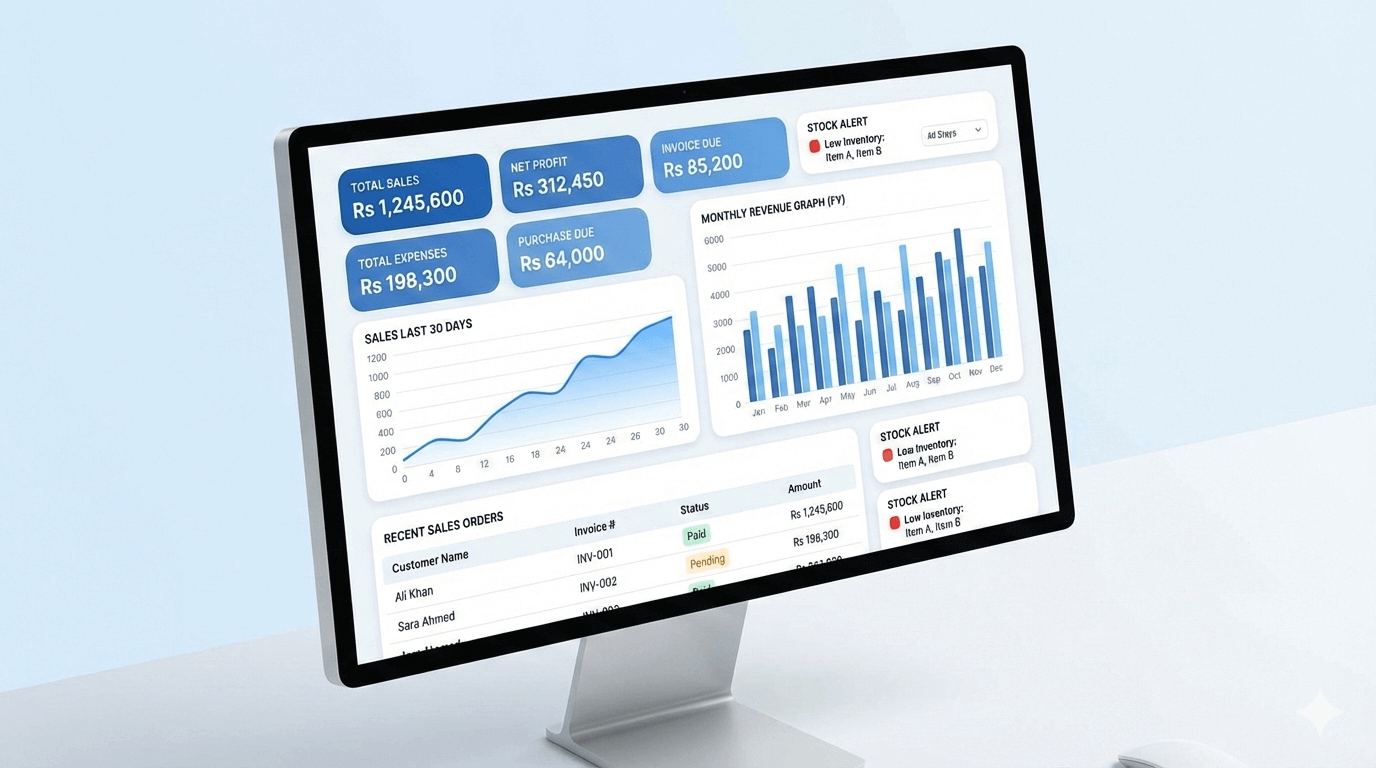 Audience Target POS Dashboard - Complete Point of Sale & Business Management System for Pakistan